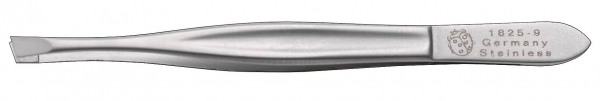 Pinzette, 80 mm, schräg, rostfrei-edelmattiert