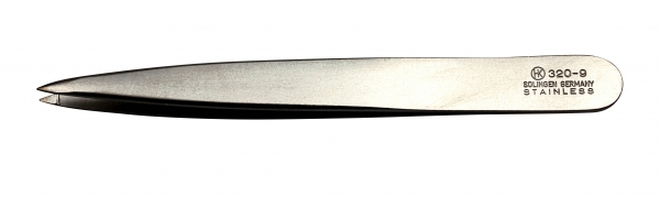 Pinzette, spitz, 90 mm, breites Modell, rostfrei-edelmattiert